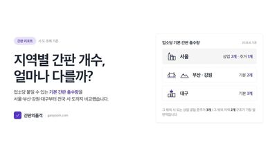 간판 신고 및 허가 기준 지역별 총정리 (2026 버전)